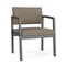 Lesro Lenox Steel Wide Guest Chair Metal Frame, Charcoal, MD Farro Upholstery LS1201 - alternate 1